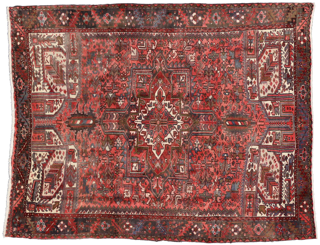 9 x 11 Vintage Persian Heriz Rug 76240