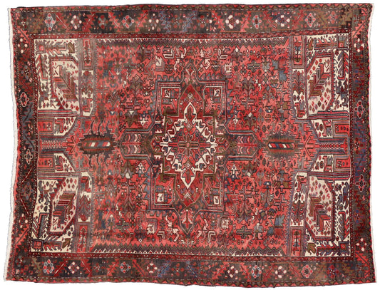 9 x 11 Vintage Persian Heriz Rug 76240