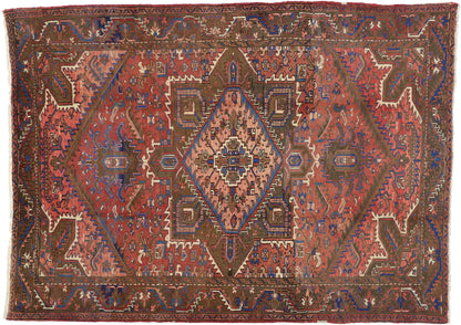 7 x 10 Vintage Persian Heriz Rug 76241