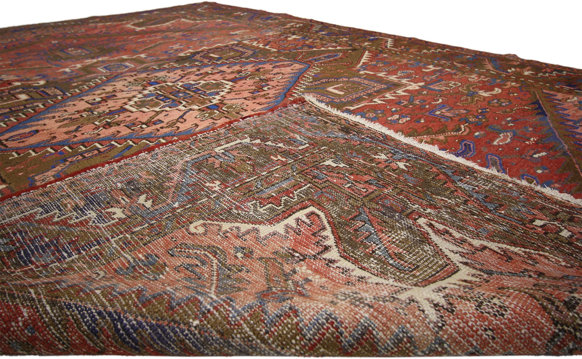 7 x 10 Vintage Persian Heriz Rug 76241