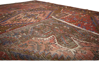 7 x 10 Vintage Persian Heriz Rug 76241