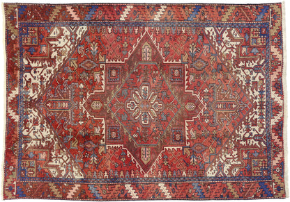 7 x 10 Vintage Heriz Rug 76242