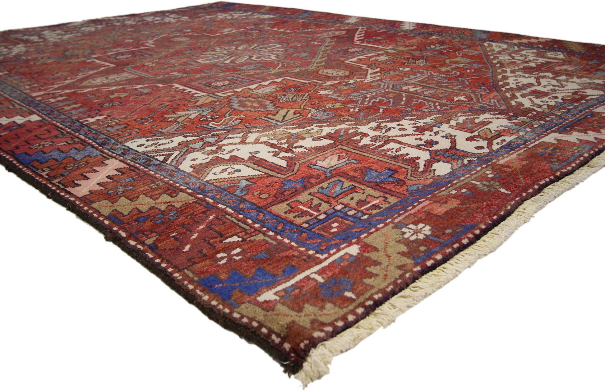 7 x 10 Vintage Heriz Rug 76242