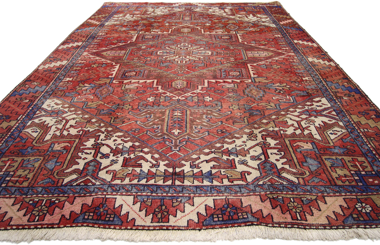 7 x 10 Vintage Heriz Rug 76242