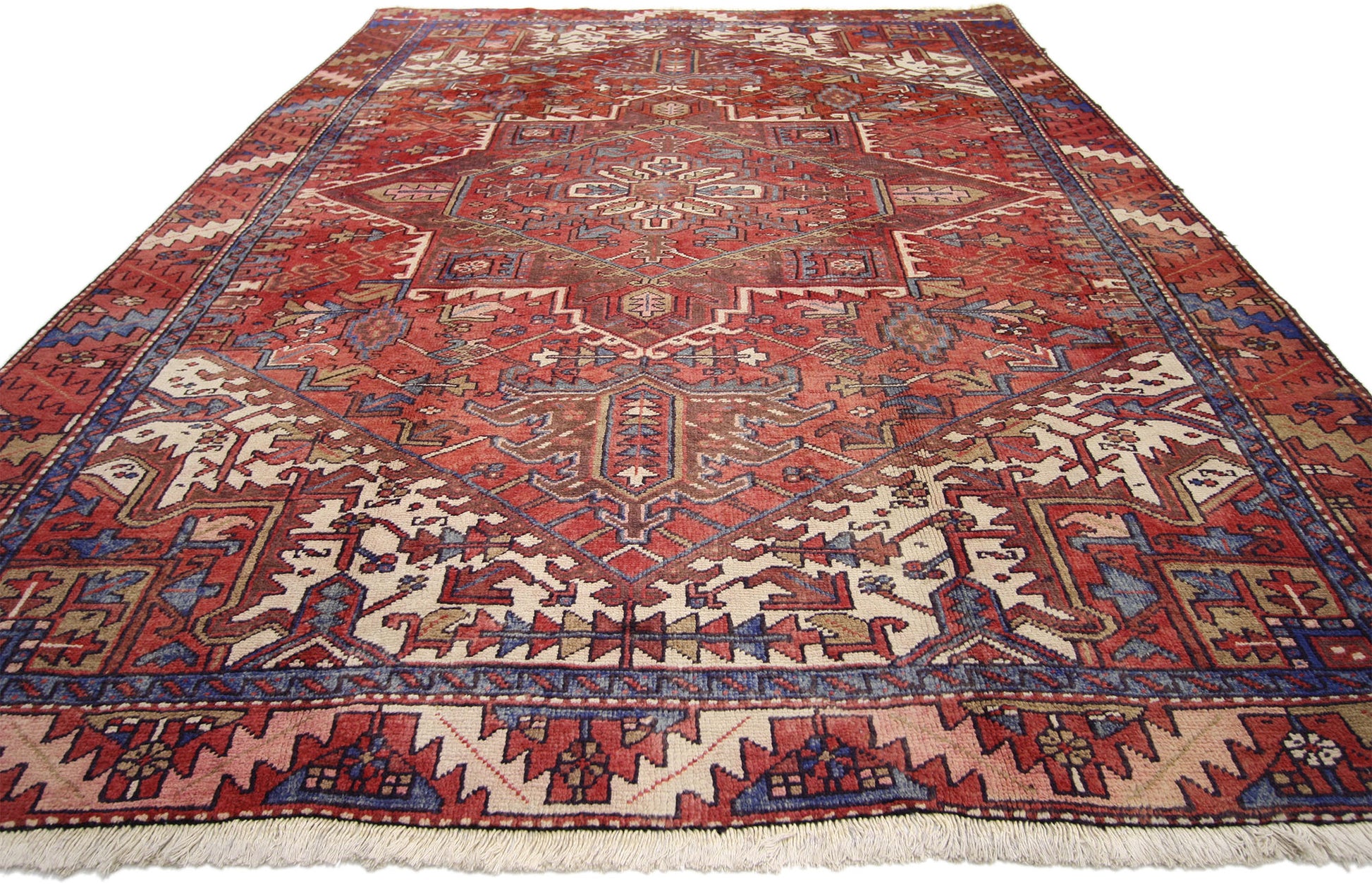 7 x 10 Vintage Heriz Rug 76242
