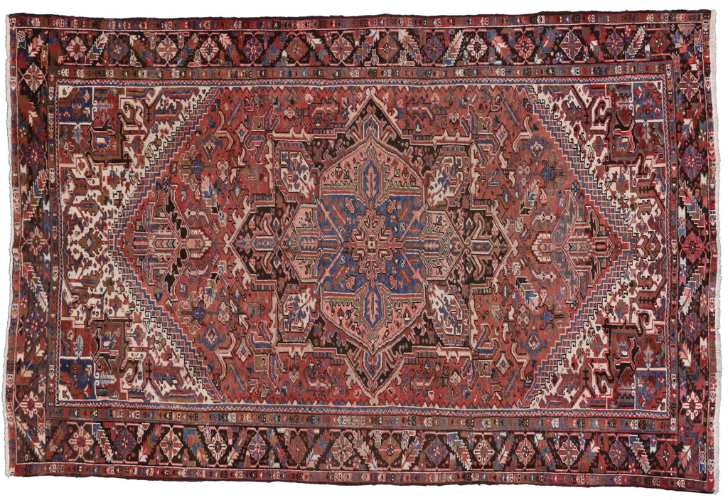 8 x 12 Vintage Heriz Rug 76243