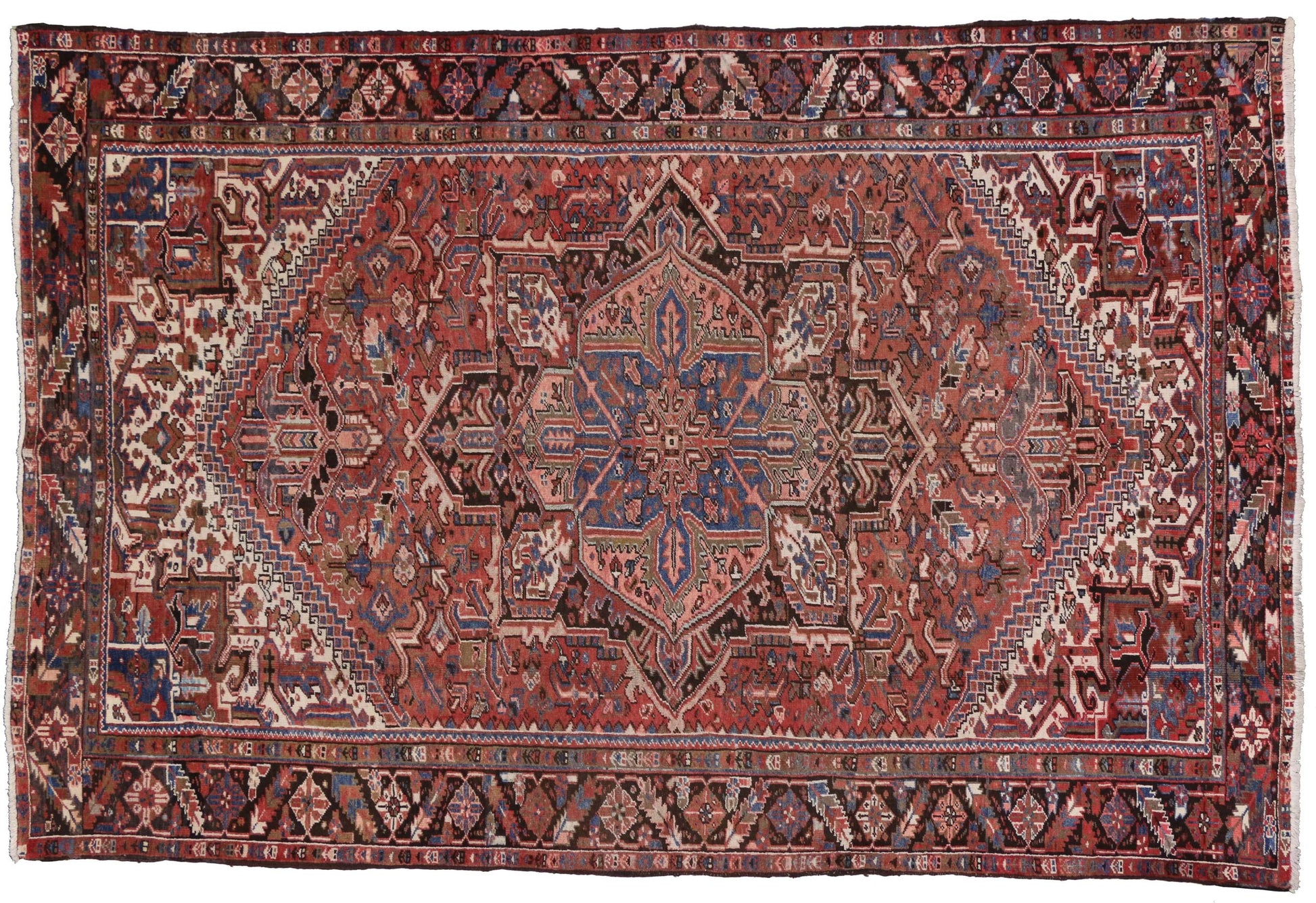 8 x 12 Vintage Heriz Rug 76243