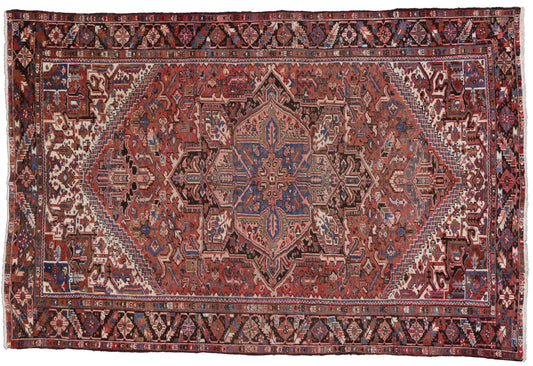 8 x 12 Vintage Heriz Rug 76243