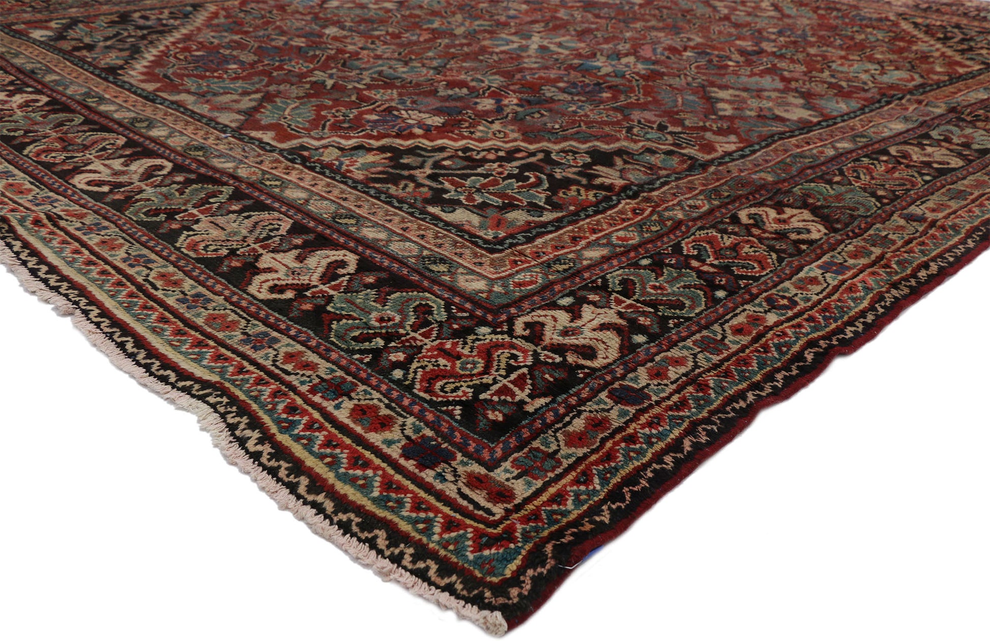 10 x 12 Vintage Persian Mahal Rug 76251