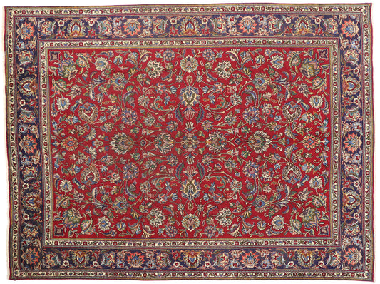 10 x 13 Vintage Persian Tabriz Rug 76262