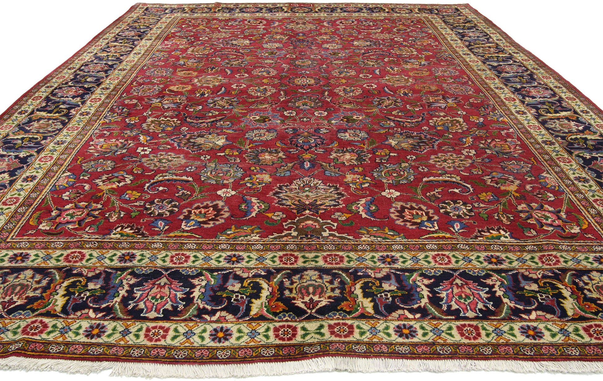 8 x 11 Vintage Mashad Rug 76267