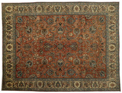 10 x 13 Vintage Persian Tabriz Rug 76281