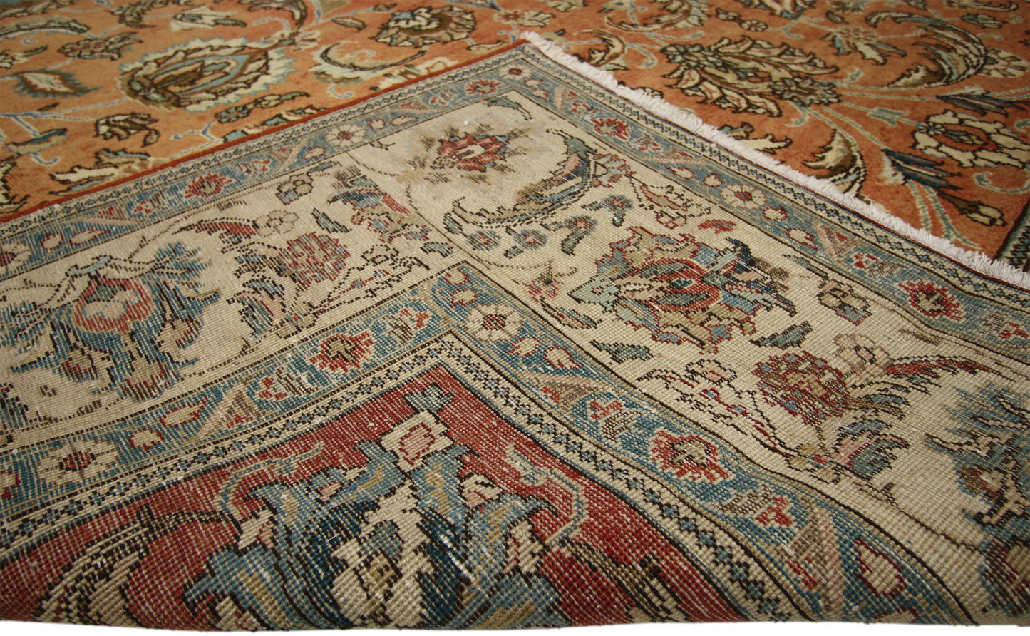 10 x 13 Vintage Persian Tabriz Rug 76281