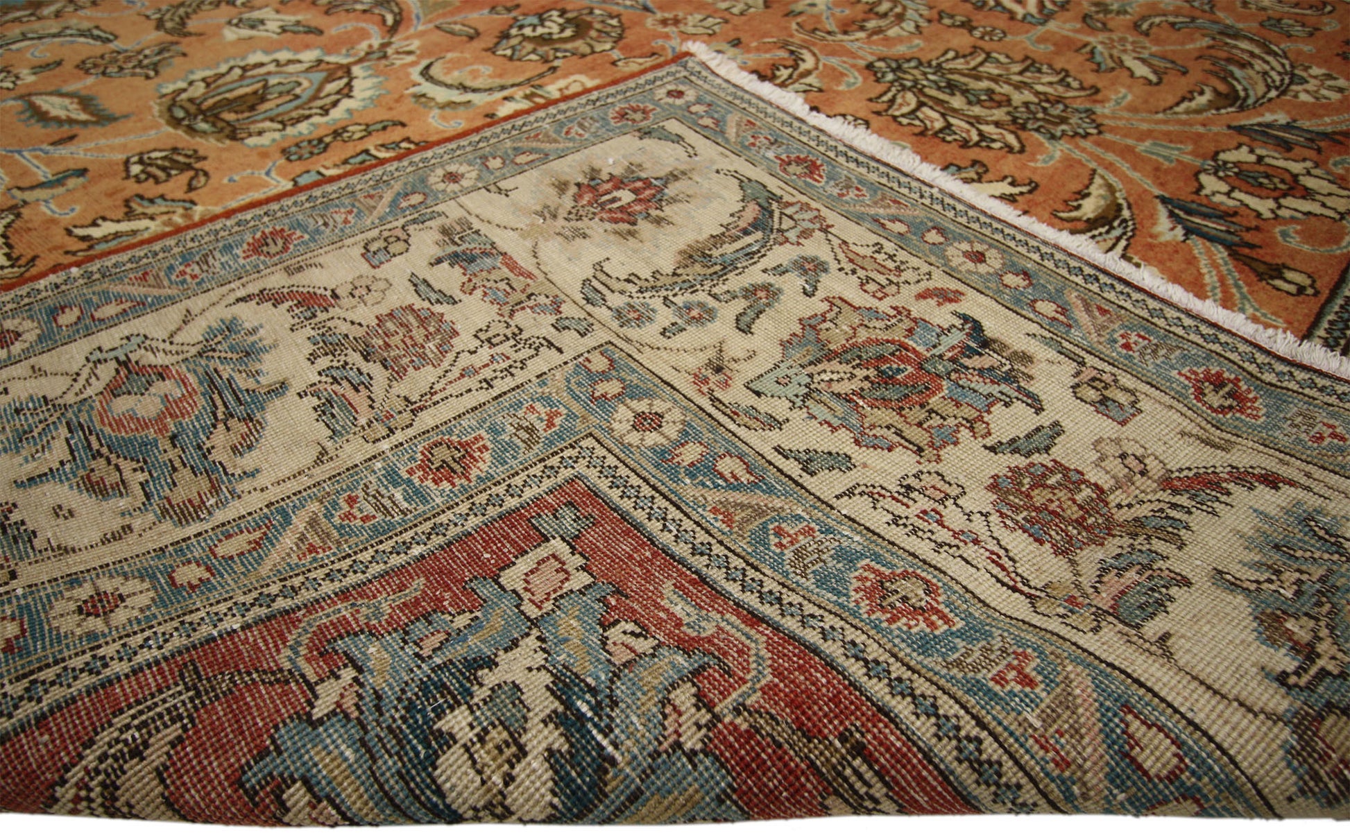10 x 13 Vintage Persian Tabriz Rug 76281