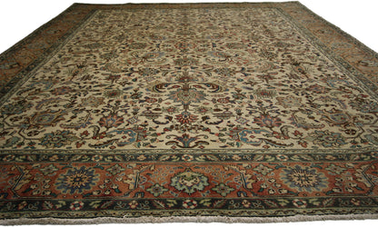 9 x 13 Vintage Persian Tabriz Rug 76282