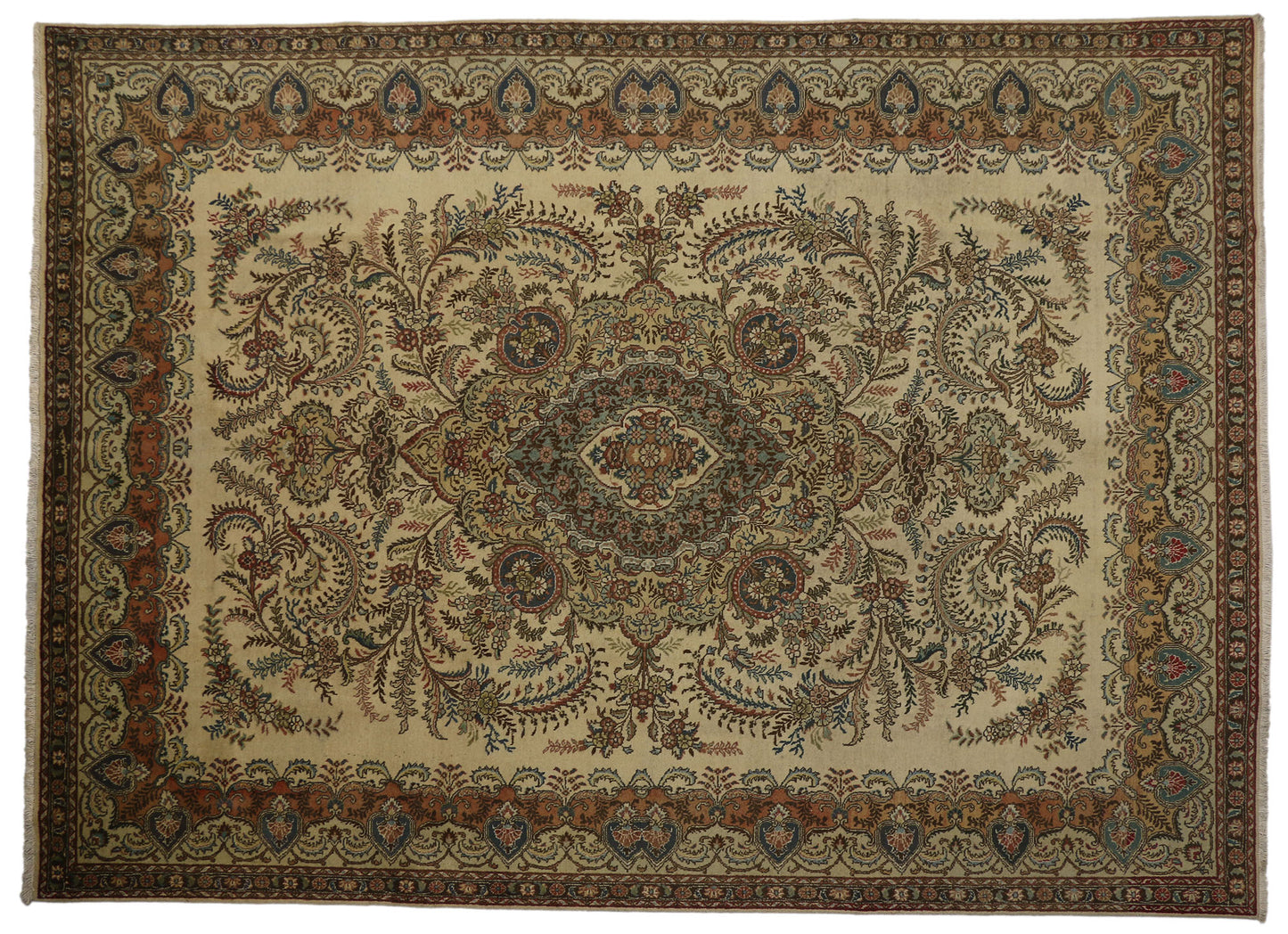 10 x 13 Vintage Persian Tabriz Rug 76285