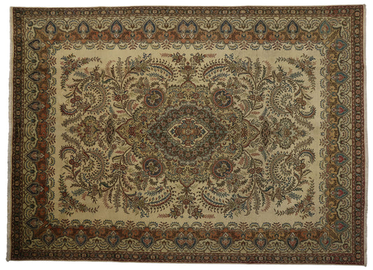 10 x 13 Vintage Persian Tabriz Rug 76285