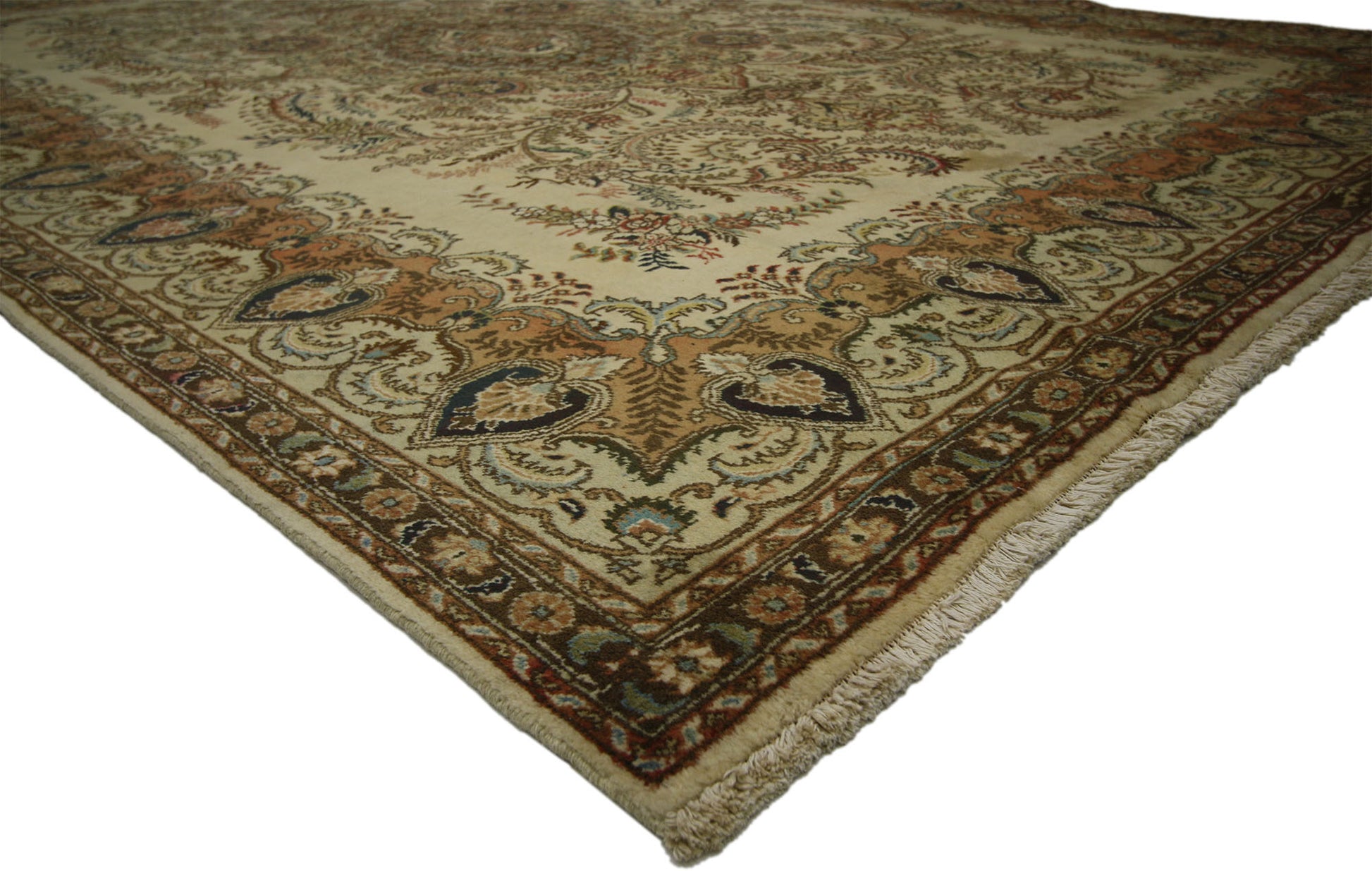 10 x 13 Vintage Persian Tabriz Rug 76285
