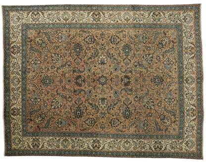 9 x 12 Vintage Persian Tabriz Rug 76289