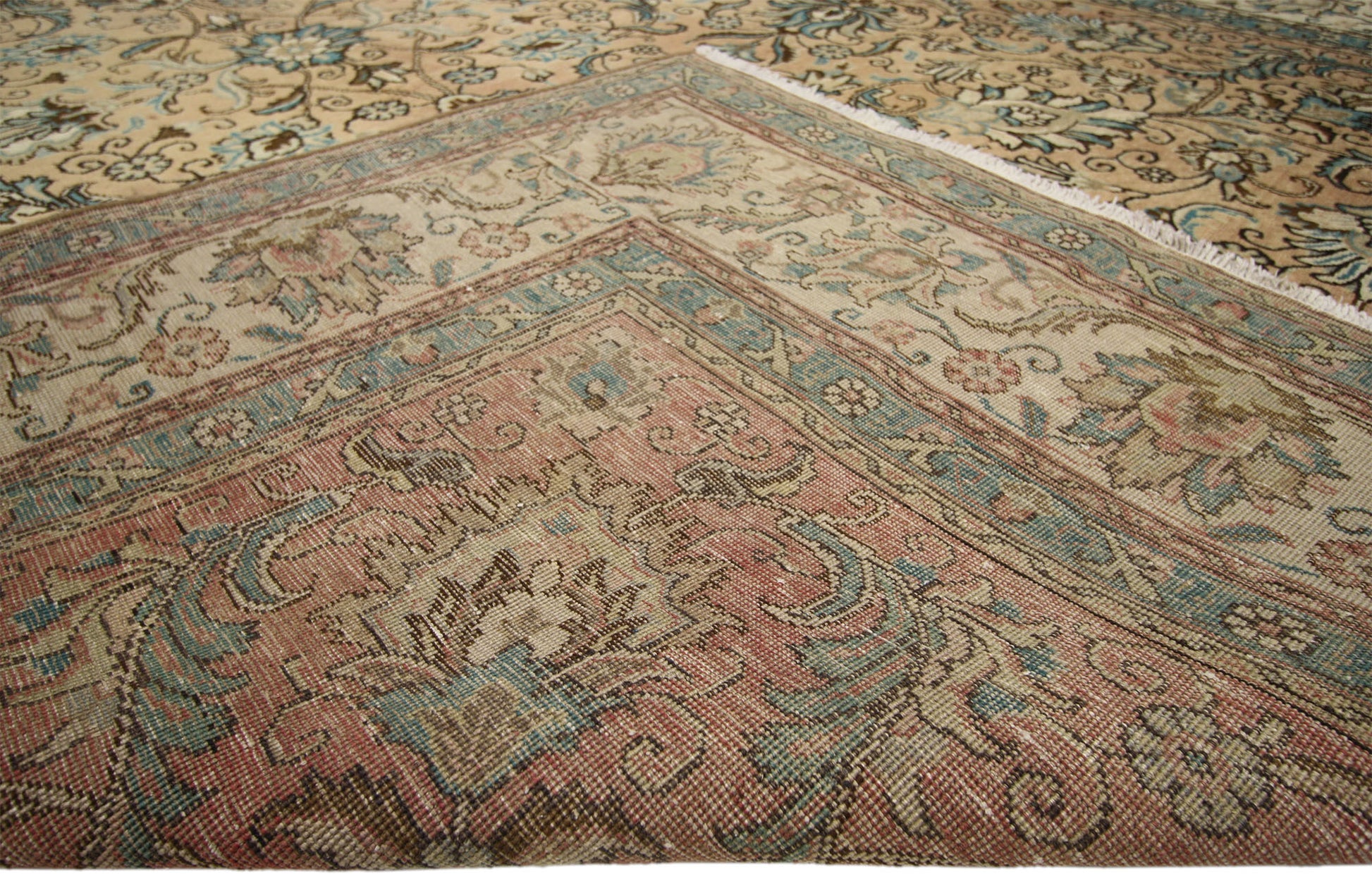 9 x 12 Vintage Persian Tabriz Rug 76289