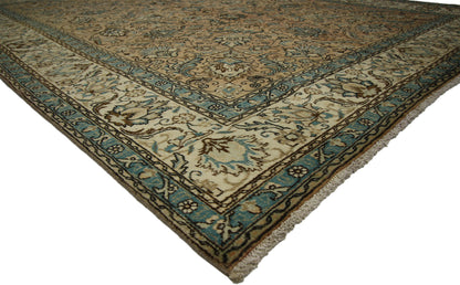 9 x 12 Vintage Persian Tabriz Rug 76289