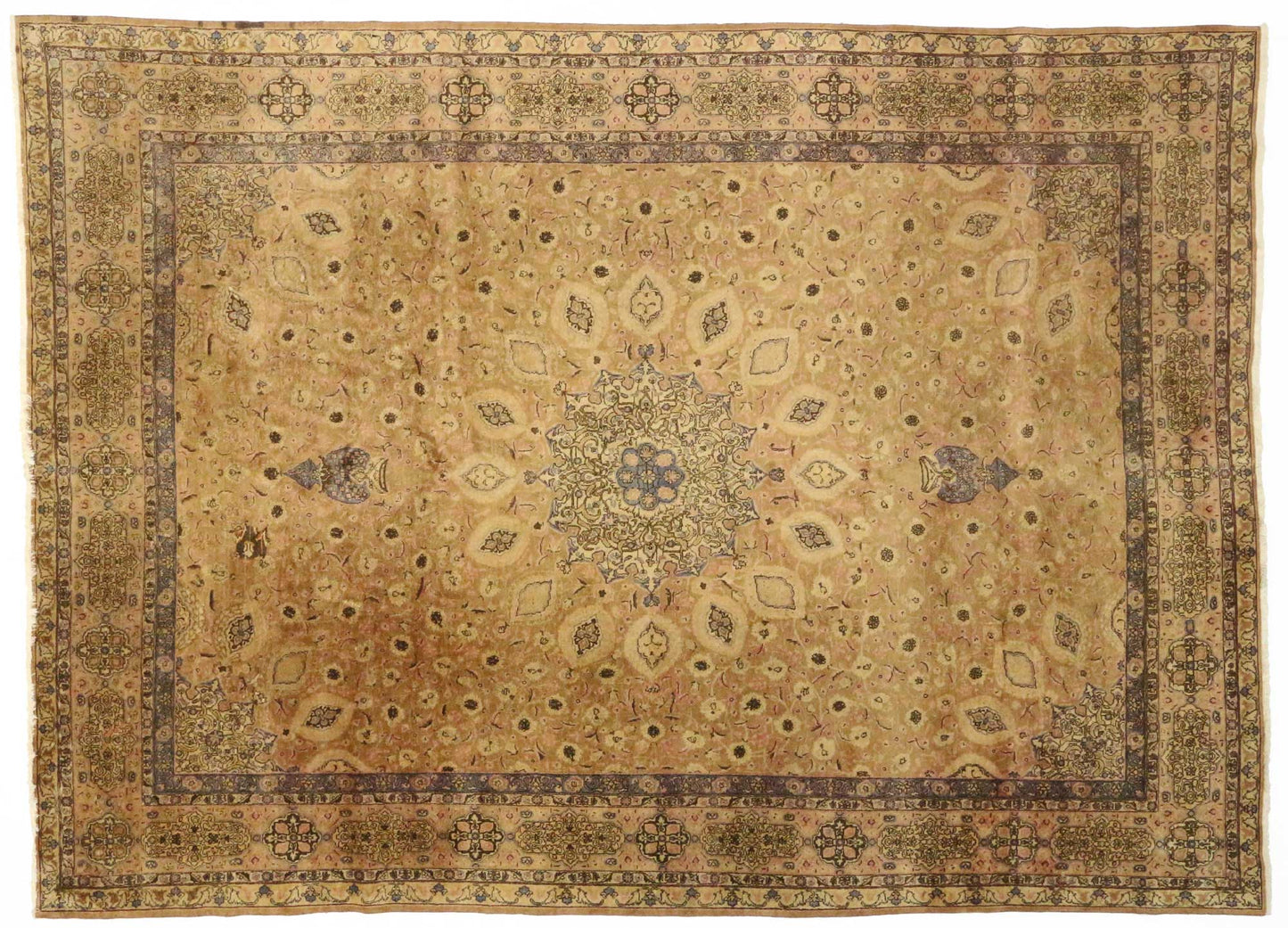 11 x 16 Vintage Persian Tabriz Rug 76296