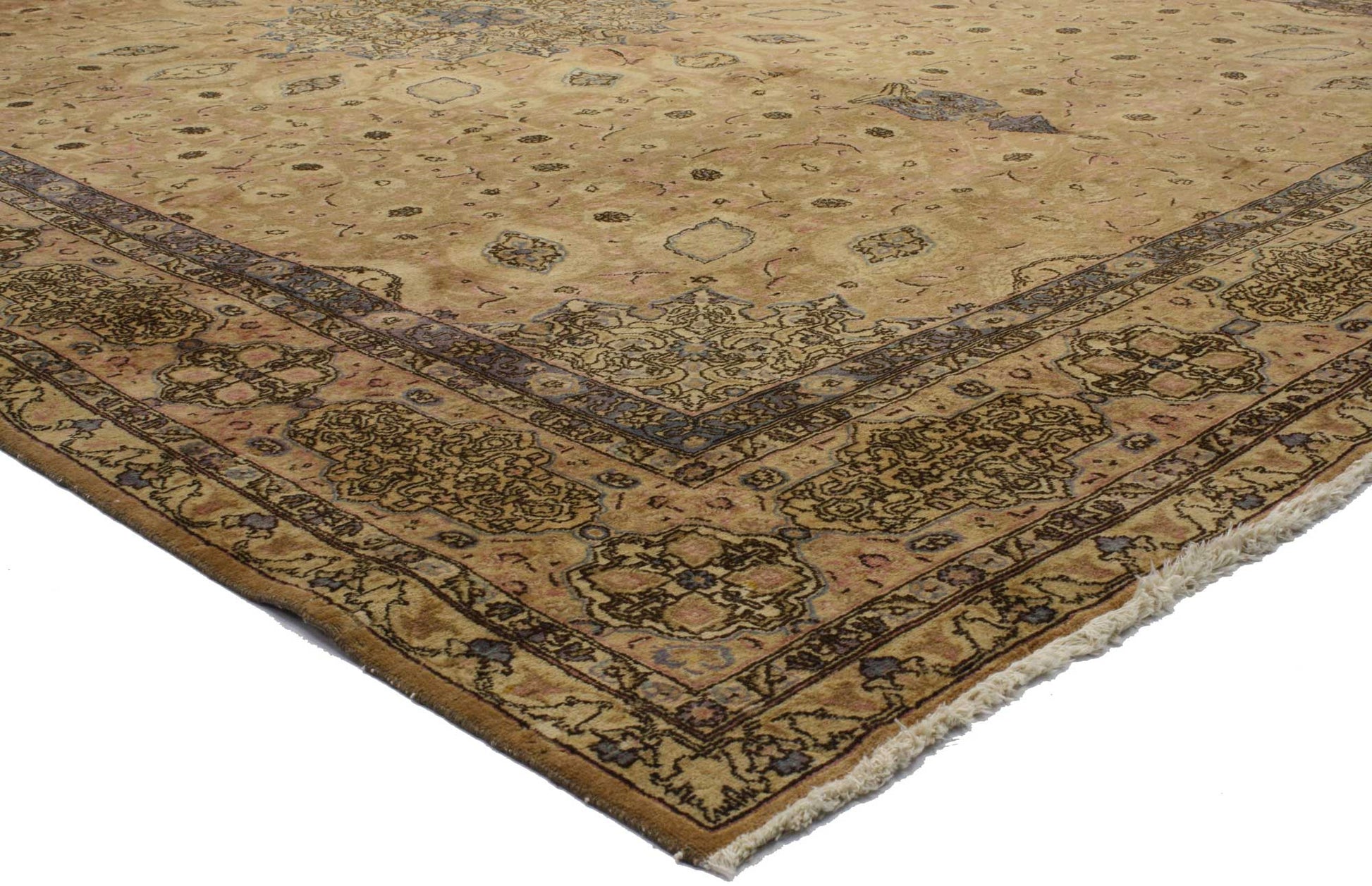 11 x 16 Vintage Persian Tabriz Rug 76296