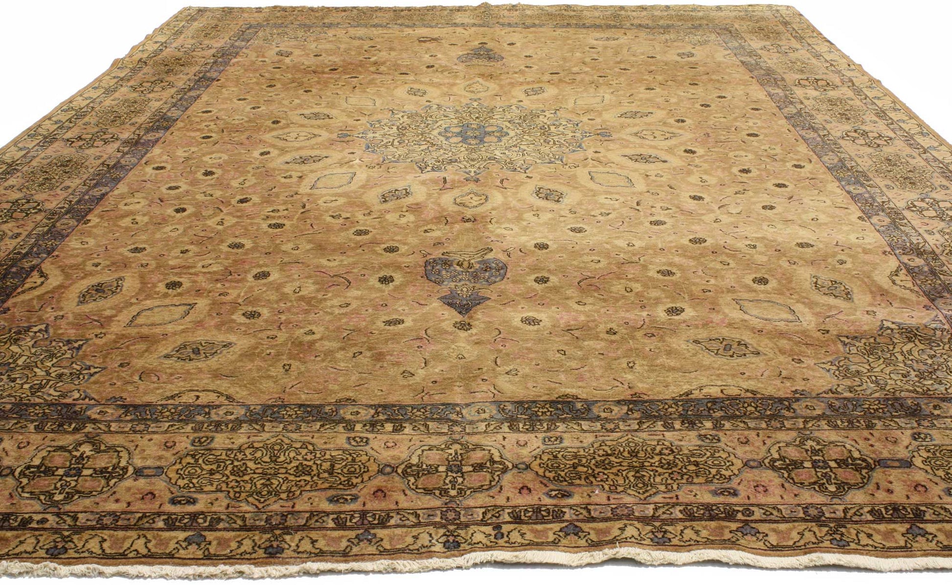 11 x 16 Vintage Persian Tabriz Rug 76296
