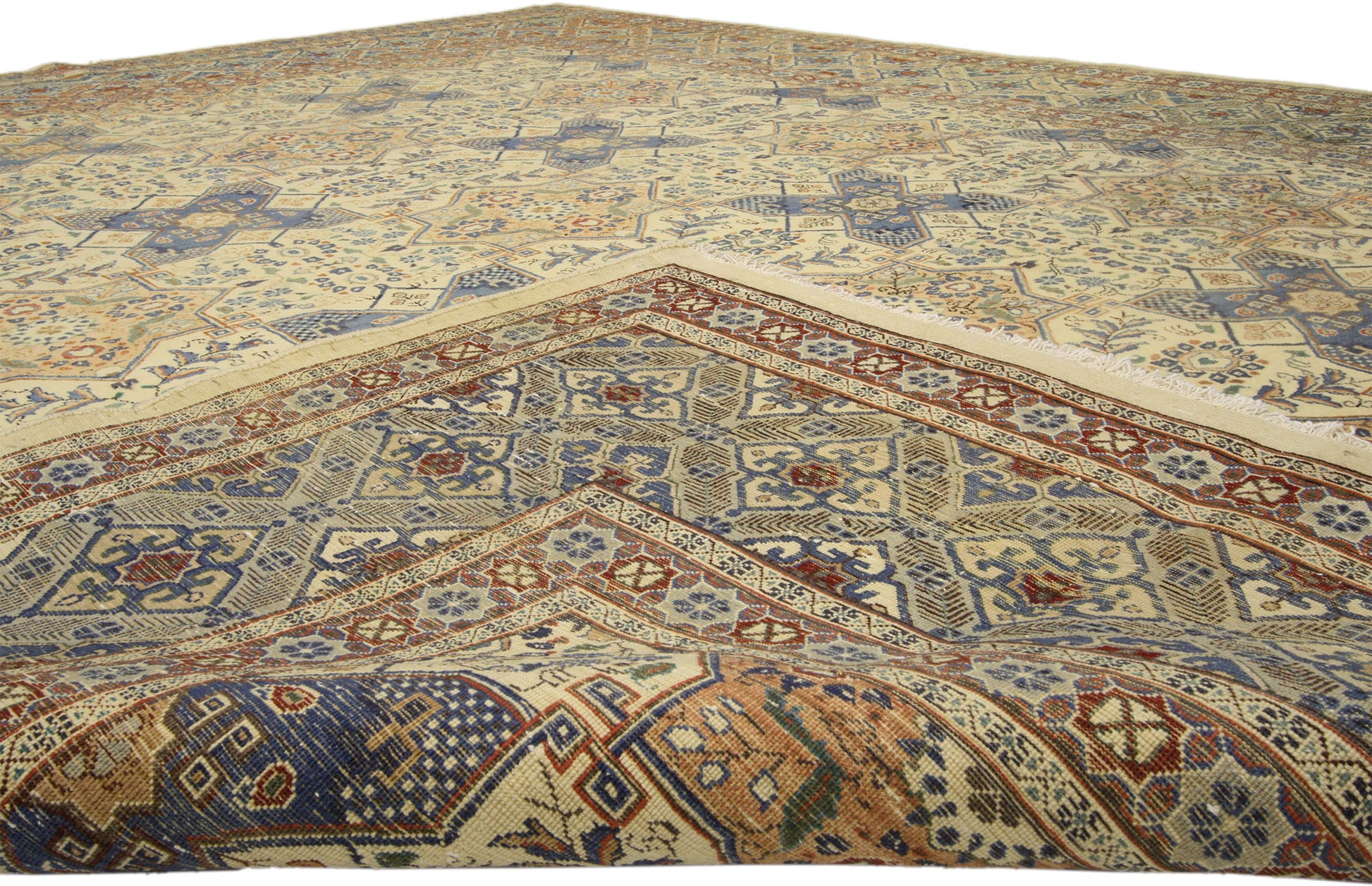 10 x 12 Vintage Persian Mashhad Rug 76305
