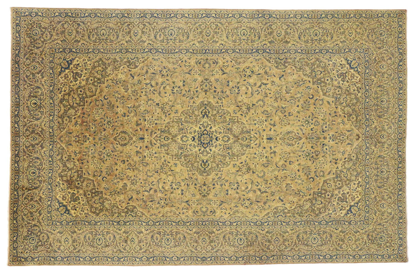 9 x 13 Vintage Persian Tabriz Rug 76306