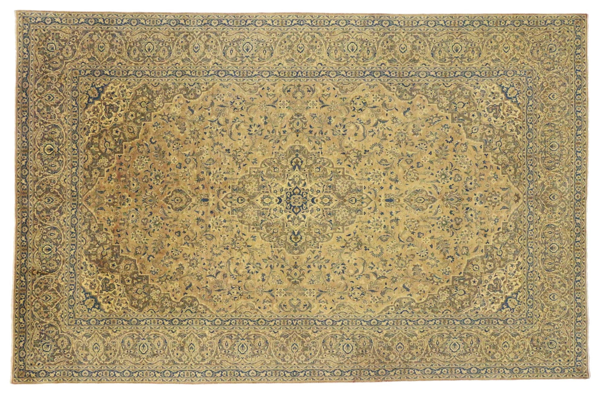 9 x 13 Vintage Persian Tabriz Rug 76306