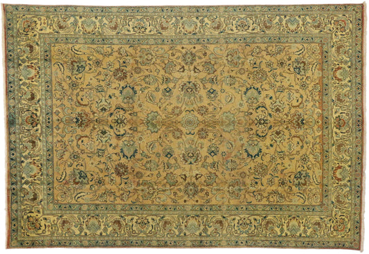 7 x 11 Vintage Persian Tabriz Rug 76308