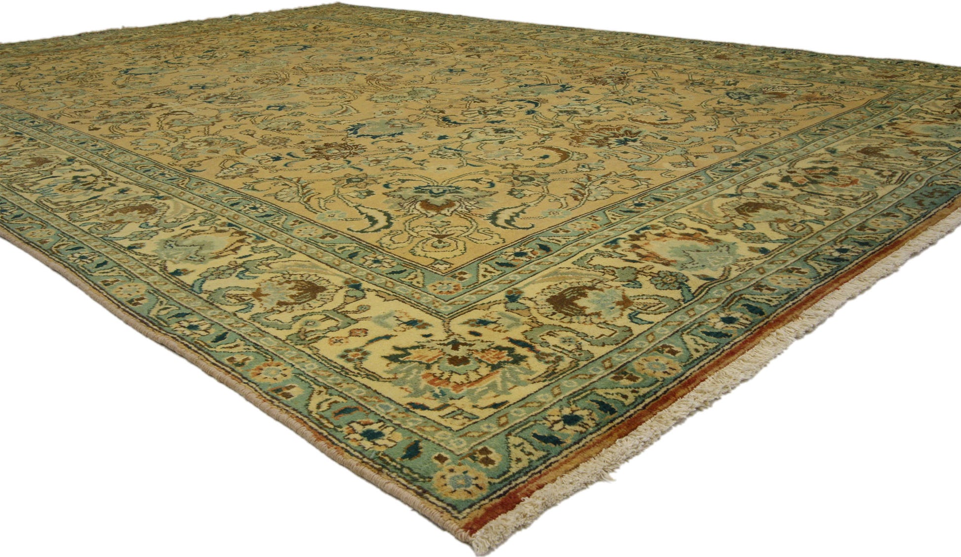 7 x 11 Vintage Persian Tabriz Rug 76308