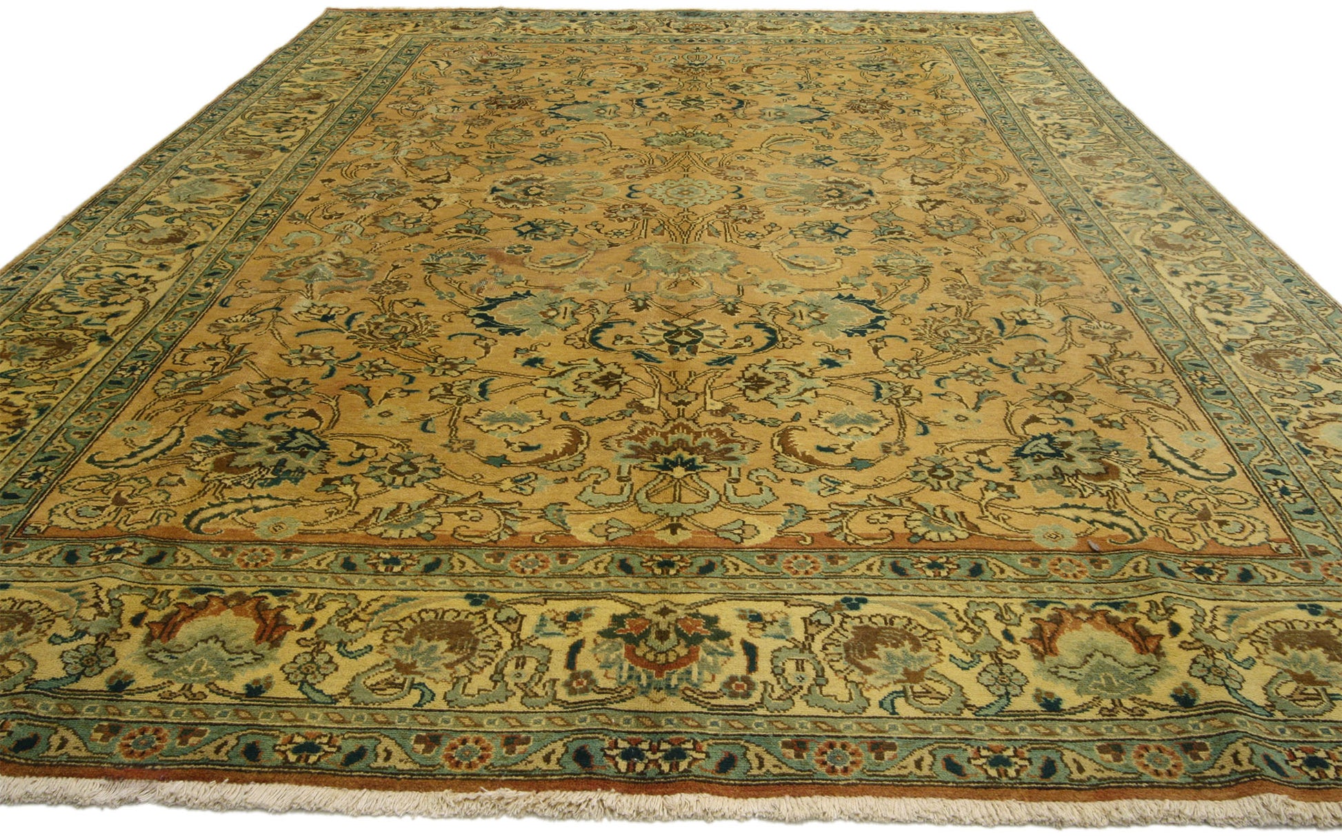 7 x 11 Vintage Persian Tabriz Rug 76308