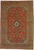 9 x 13 Vintage Persian Kashan Rug 76309