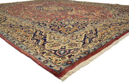 10 x 13 Vintage Persian Mashhad Rug 76310