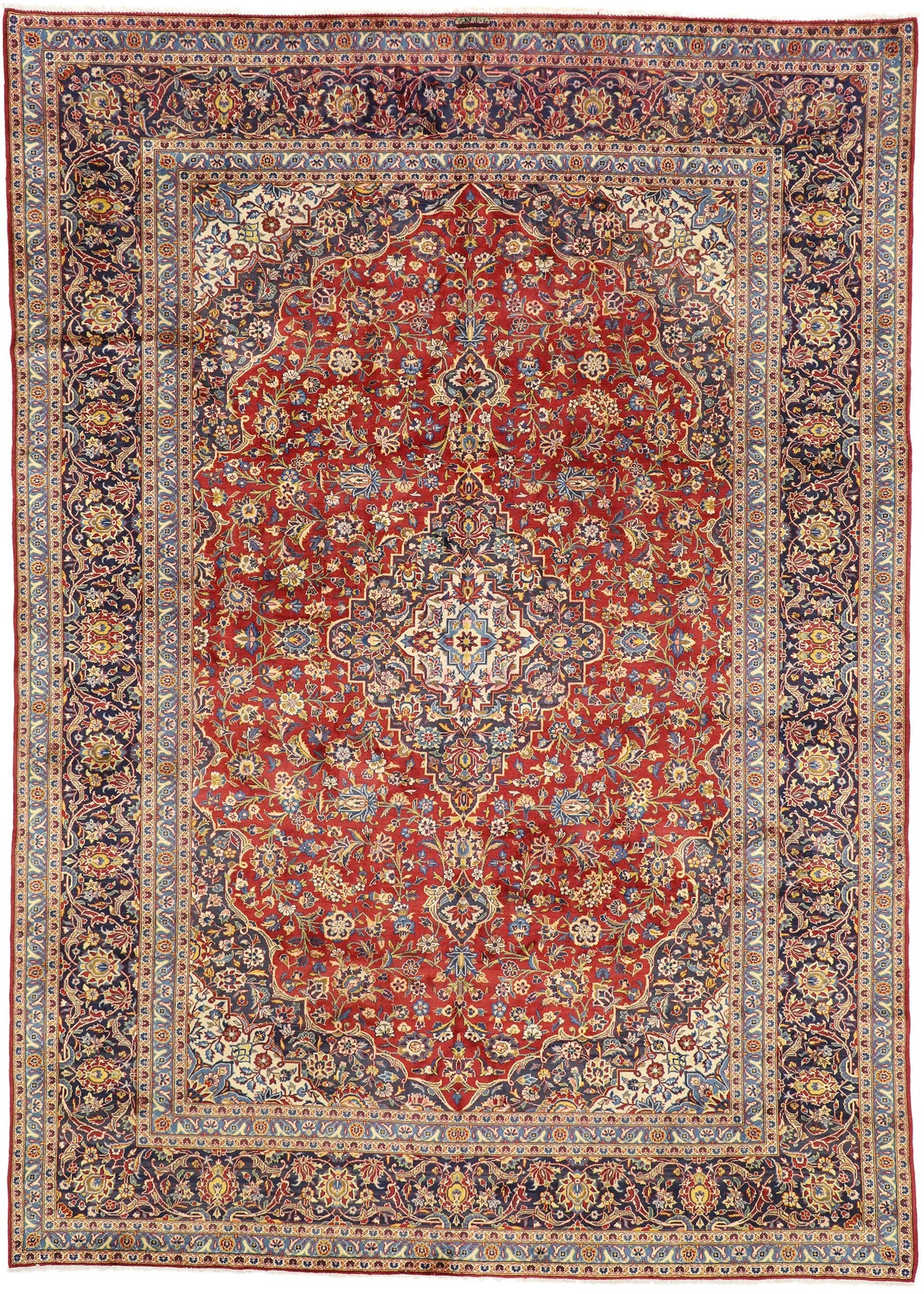 10 x 14 Vintage Kashan Rug 76311
