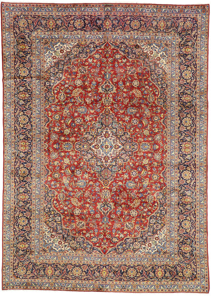 10 x 14 Vintage Kashan Rug 76311