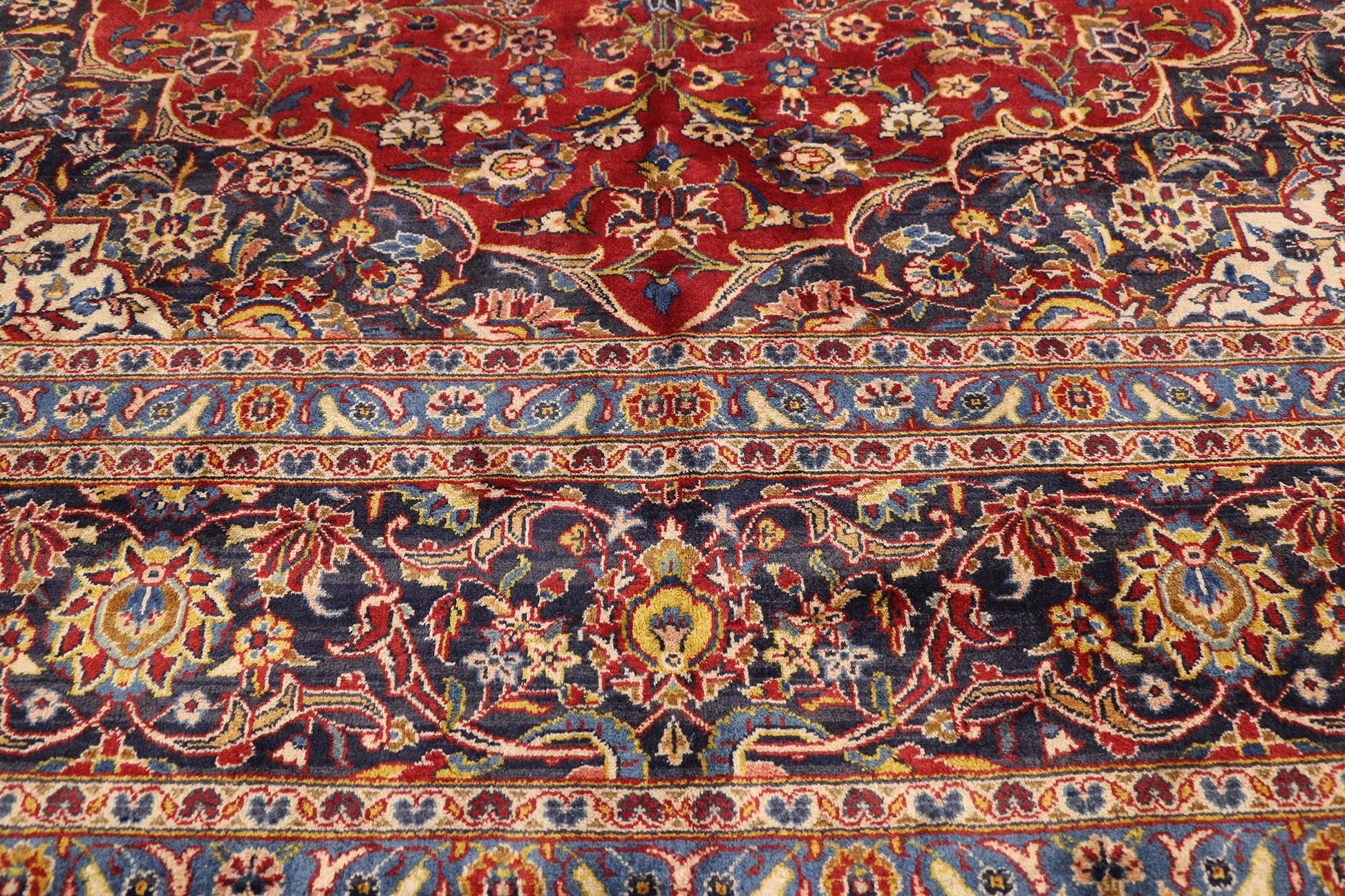 10 x 14 Vintage Kashan Rug 76311