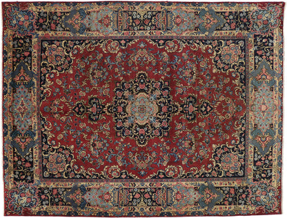 10 x 13 Vintage Persian Mashad Rug 76315