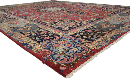 10 x 13 Vintage Persian Mashad Rug 76315