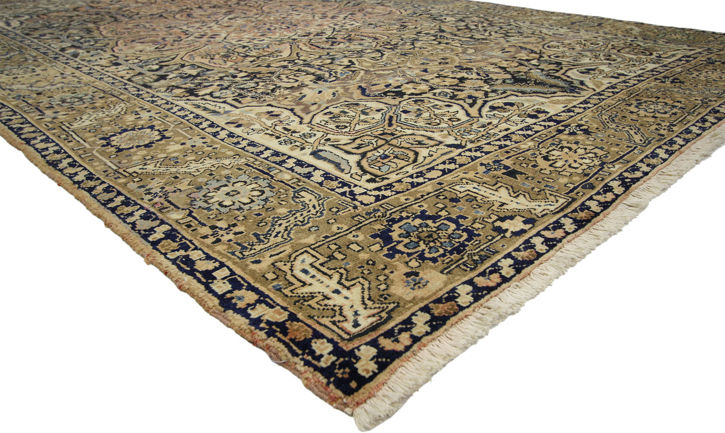 9 x 12 Vintage Persian Heriz Rug 76316