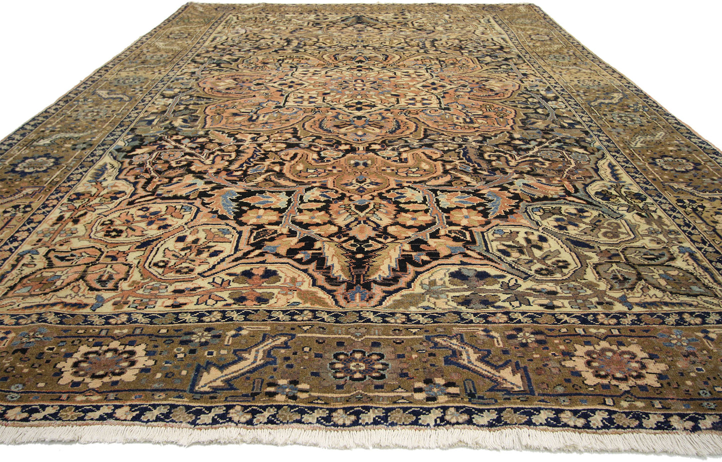 9 x 12 Vintage Persian Heriz Rug 76316