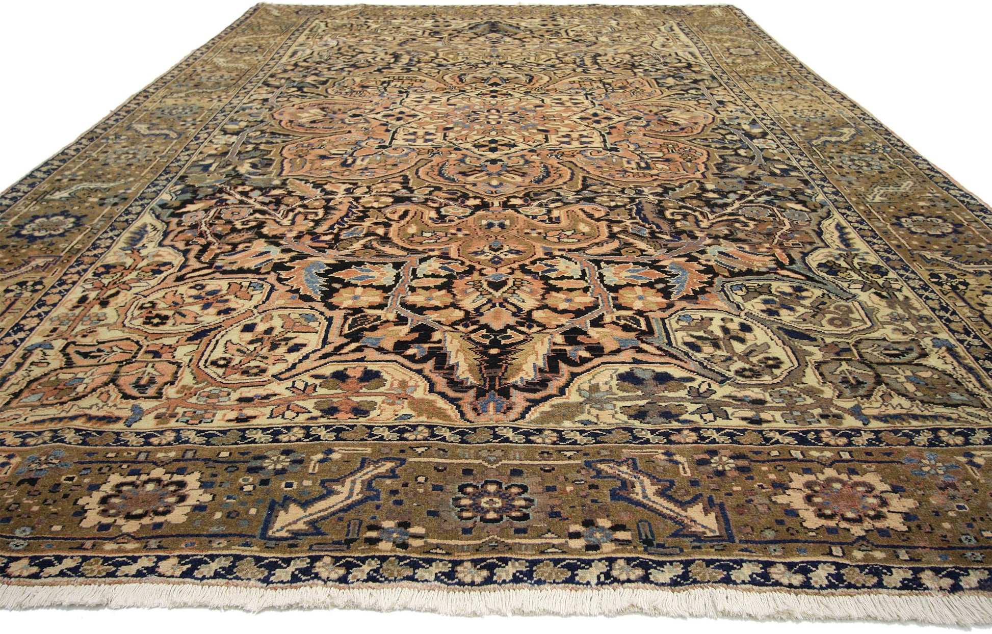 9 x 12 Vintage Persian Heriz Rug 76316