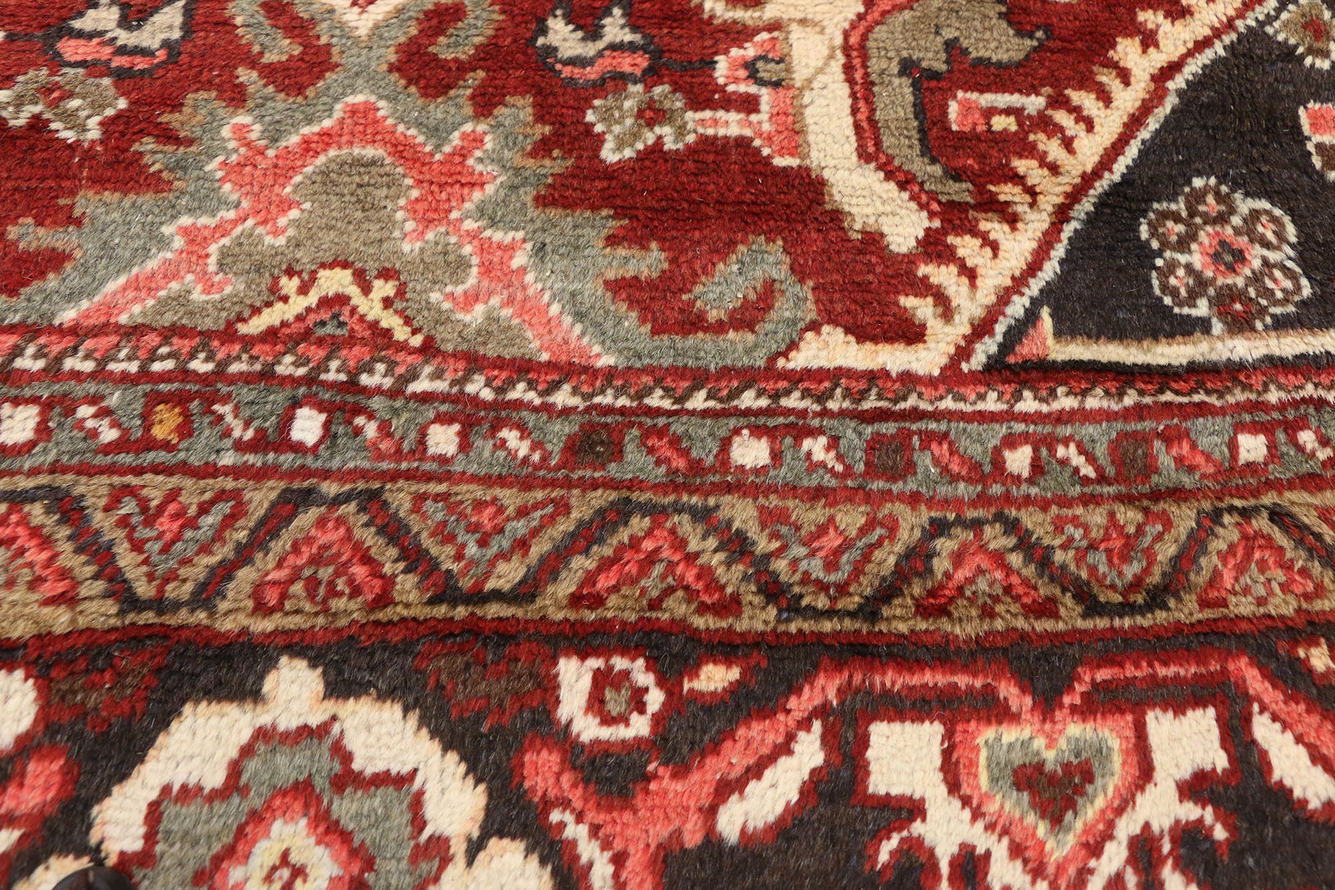 10 x 13 Vintage Persian Mahal Rug 76317