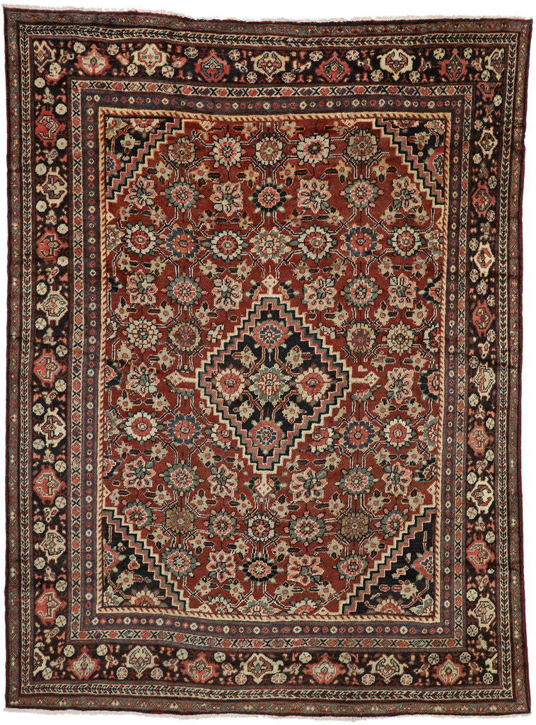 9 x 12 Vintage Persian Mahal Rug 76318