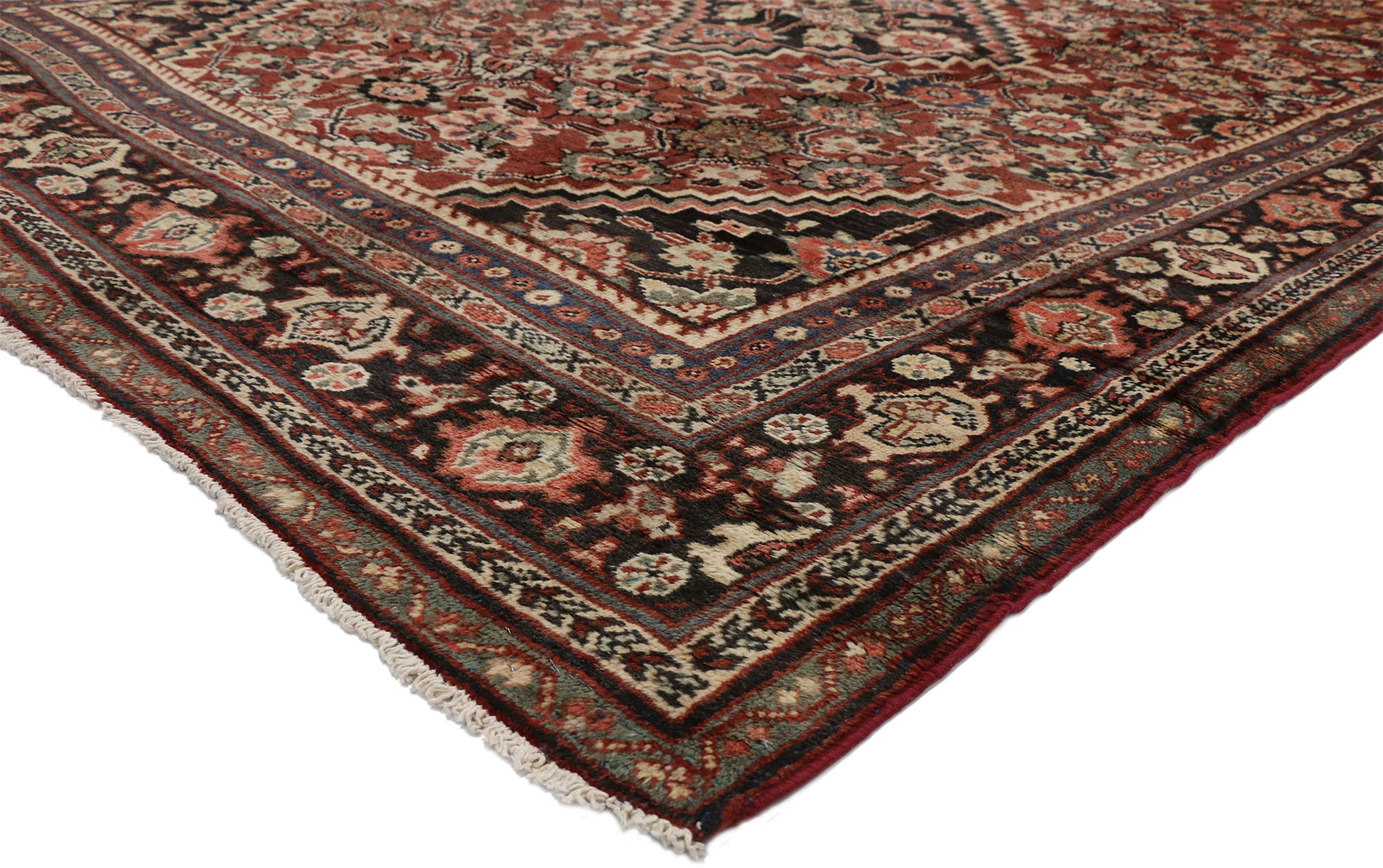 9 x 12 Vintage Persian Mahal Rug 76318