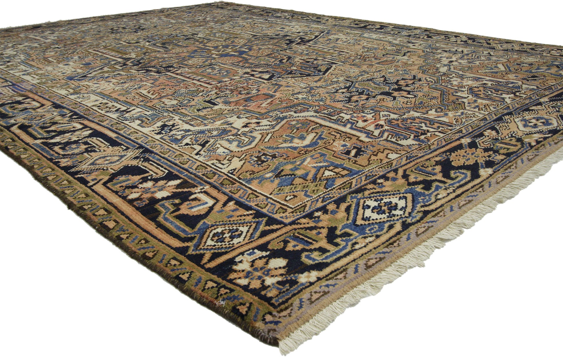 7 x 10 Vintage Persian Heriz Rug 76320