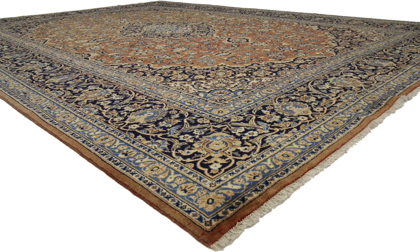 9 x 13 Vintage Kashan Rug 76325