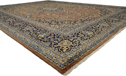 9 x 13 Vintage Kashan Rug 76325